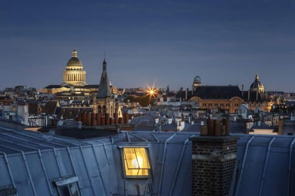 fromentin julien photographie galerie paris france photographe toits parisiens pantheon heure bleue