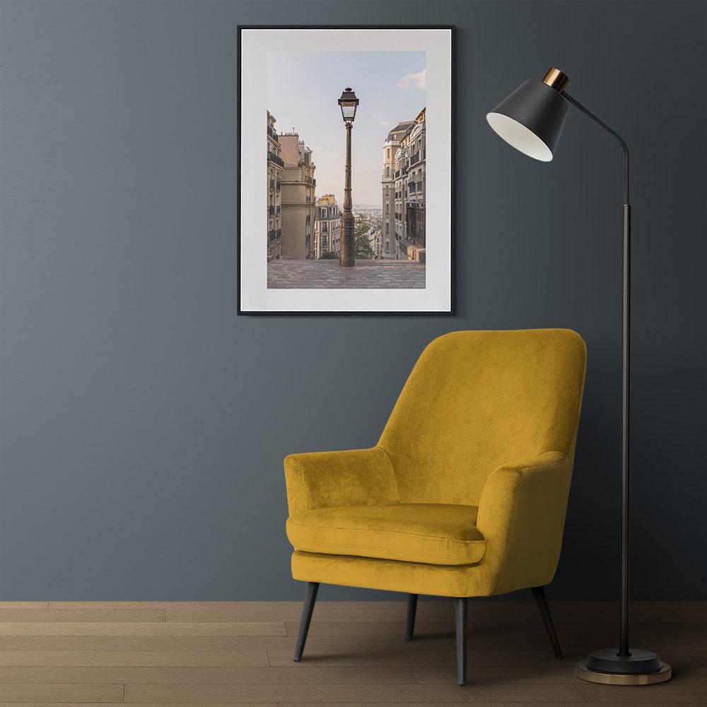 fromentin julien photographie tirages supports tarifs fauteuil jaune lampe lampadaire montmartre
